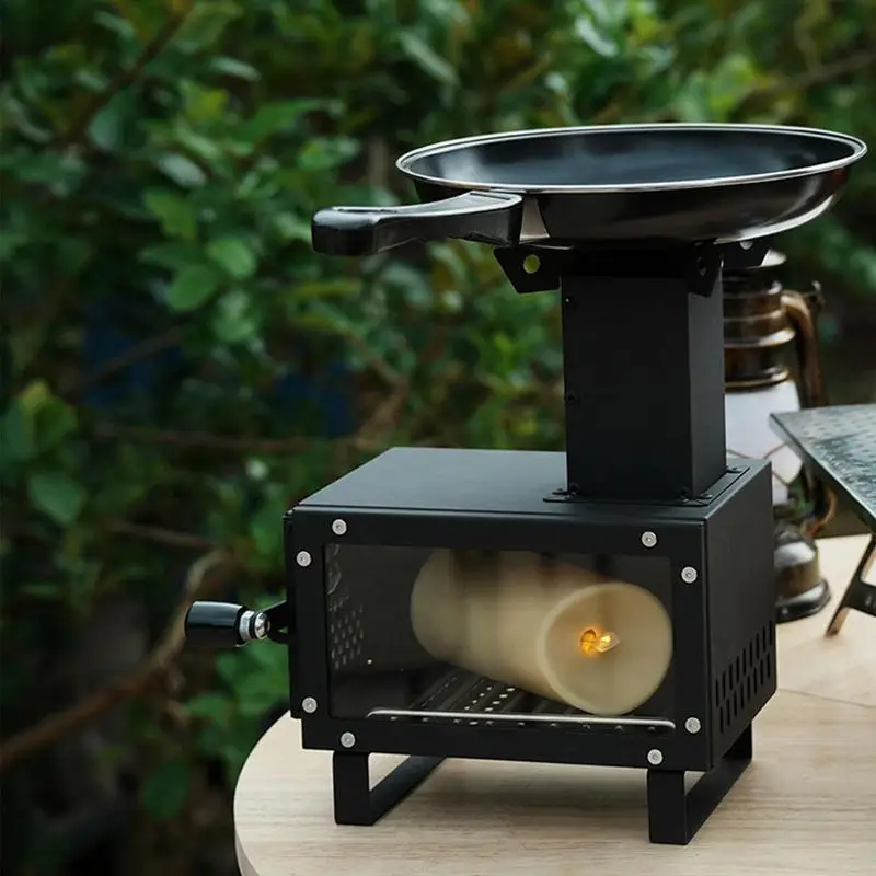 Outdoor Wood Burning Fire Stove Portable Backpacking Stove With Chimney  Pipe Camping Tent Firewood Stove For Picnic BBQ Hiking - AliExpress
