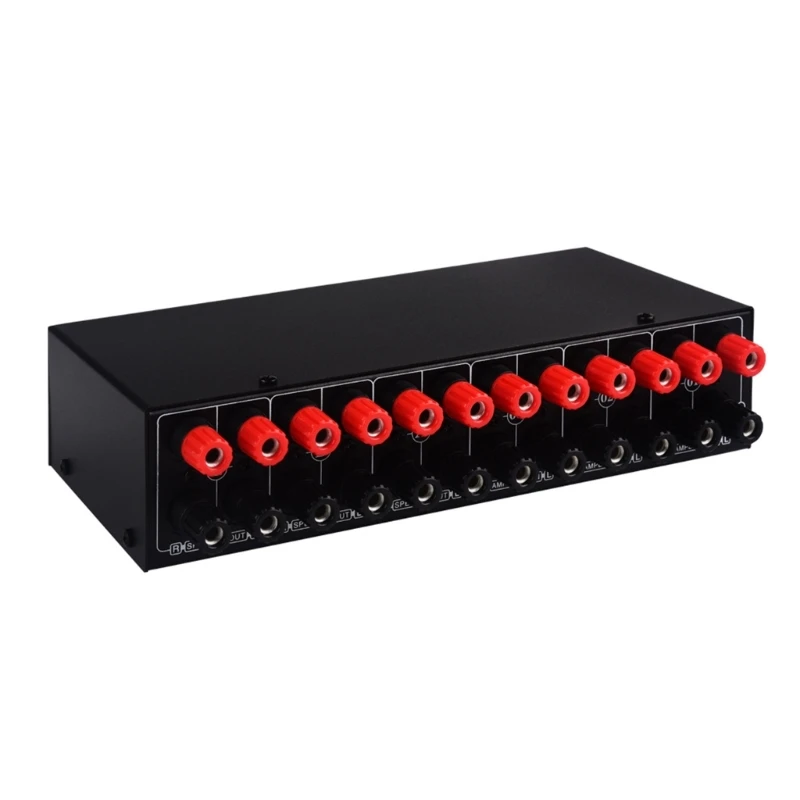 

3 Input 3 Output Sound Selector Amplifiers Speaker Switcher Box 10Hz-50KHz Sound Switching Distributor 4-16Ω