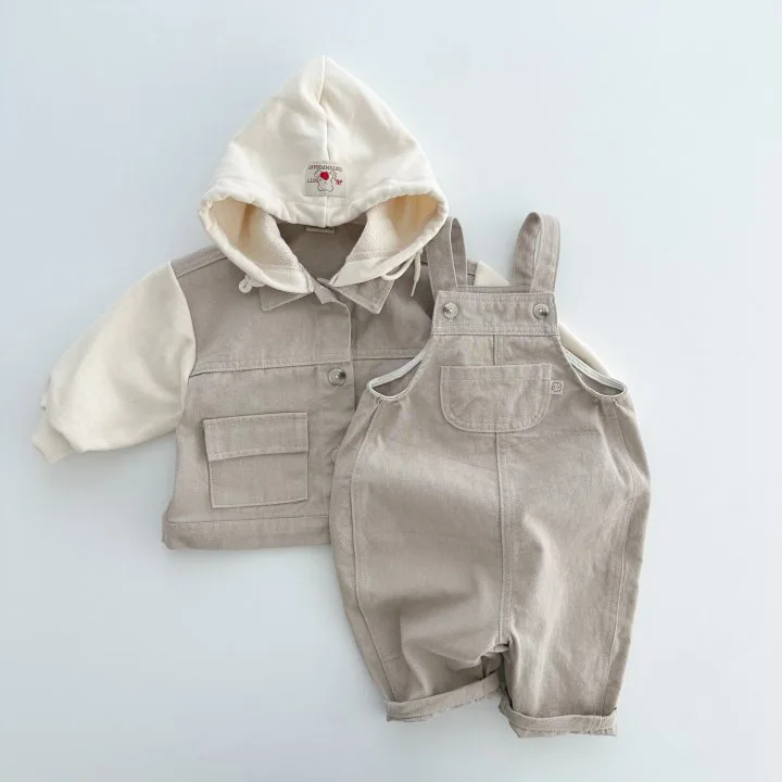 Autumn Baby Hooded Coat Children Casual Denim Coat Boys Hoodie Infant Girls Striped Outerwear Kids Clothes