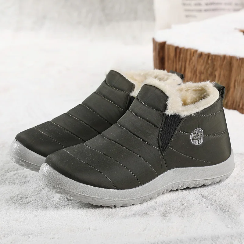 Men's Waterproof Snow Hiking Boots - Winter Outdoor Platform Footwear