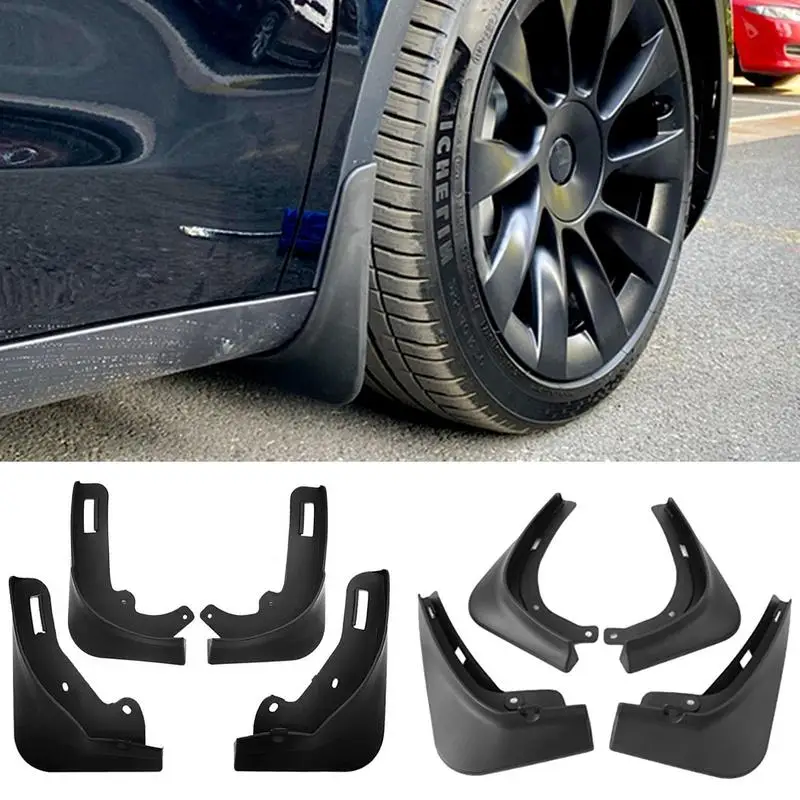 

Cars Wheel Mud Flaps Automotive Splash Guards Wheel Guard Protector For Tesla Model 3 And Model Y Automobile Accessories
