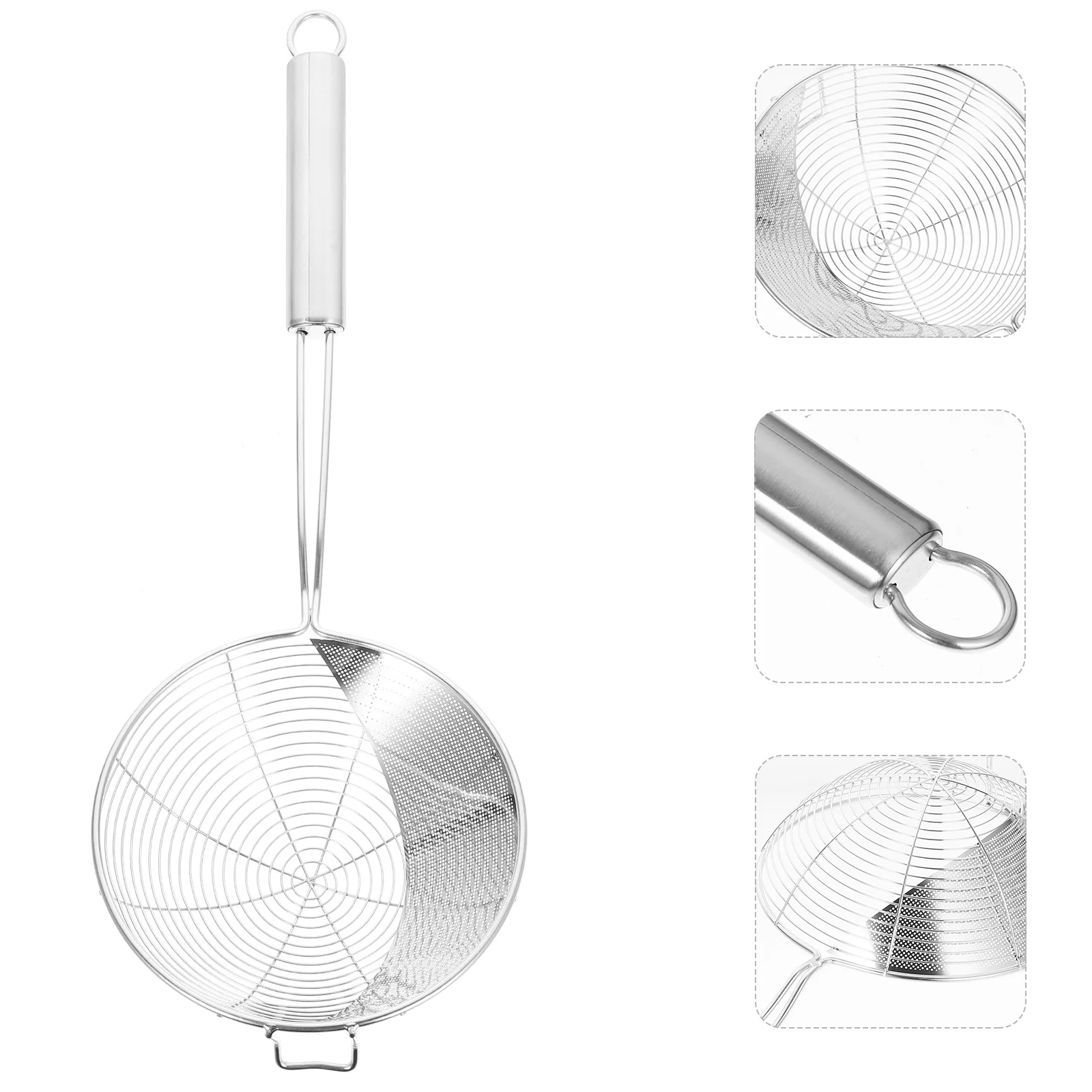 

Stainless Steel Hot Pot Spoon Pasta Slotted Strainer Colander Noodles Spoons Spider Fried Food Metal
