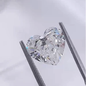 CVD Lab Grown Diamond Loose Diamond 6.05Ct Heart Modified Brilliant Cut Excellent D Color VVS2 IGI Certified