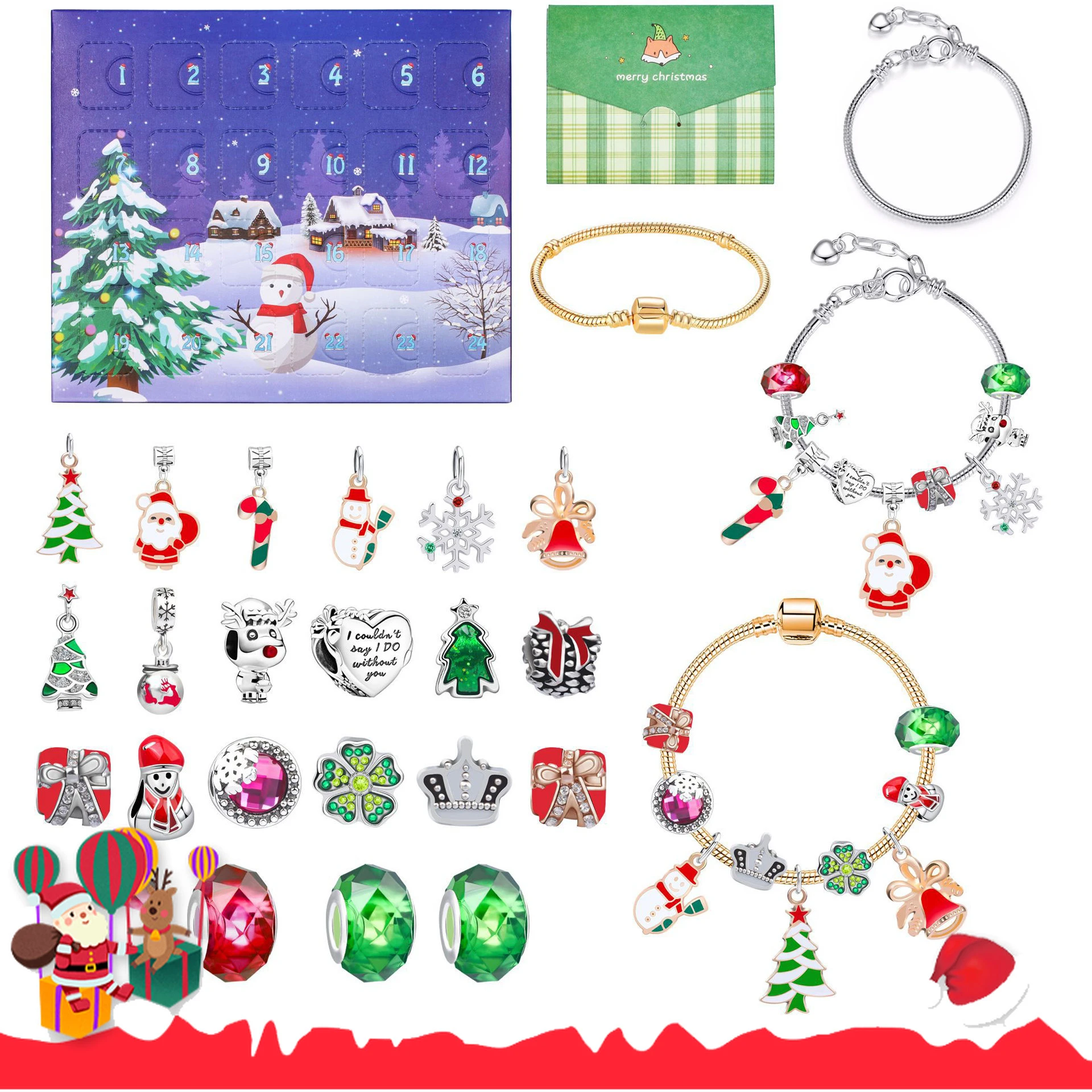 Advent Calendar 2022 For Girls,24 Days Christmas Countdown Calendar,diy