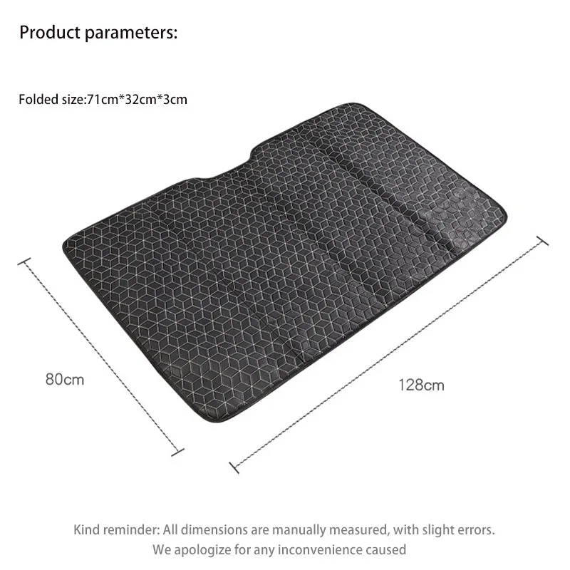 Car Back Seat Car Travel Bed Non-inflatable Folding Bed Portable SUV Mattress Universal Travel Mattress Office Rest