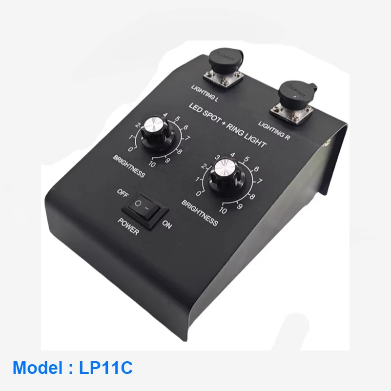 Lapsun 6W 6500K 855mm 확장 튜브 듀얼 LED 구즈넥 라이트 일루미네이터 램프 현미경 카메라용 편광 렌즈 반사 방지
