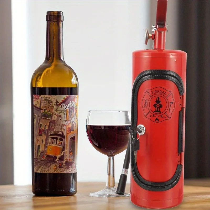 Creative Portable Fire Extinguisher Shape Container Whisky Beer Wine Beverage Liquor Storage Dispenser Beer Water Barrels Gifts