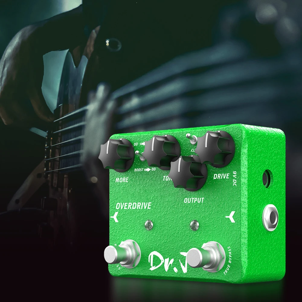 Dr. J Series D60 EMERALD Overdrive Guitar Pedal 15dB Boost Beautiful Warm Charac
