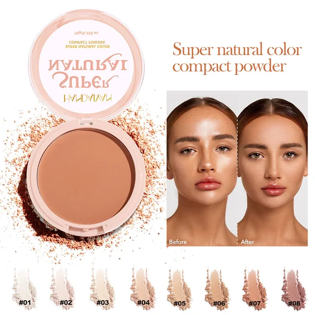 8 Colors Matte Waterproof Compact Powder: Flawless and Radiant Complexion