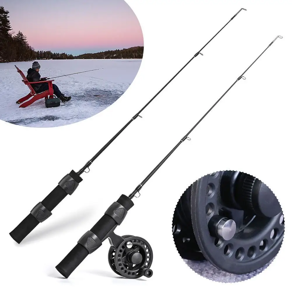 IceFishingRod51cmUltralightWinterShrimpIceFishingPolewithReelPortableCasting