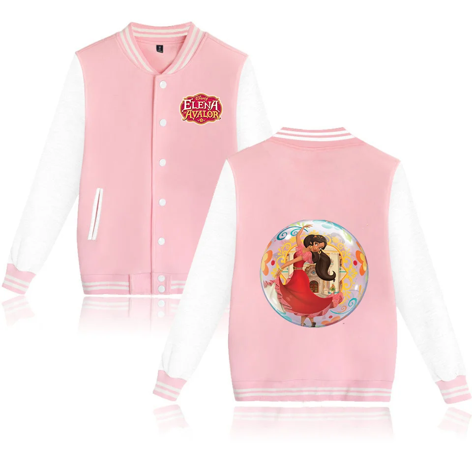 Disney Ena Of Avalor Varsity Baseball Bomber Jacket Uomo Donna Hip Hop Harajuku Giacche Bambini Ragazzi Ragazze Cappotti Singoli