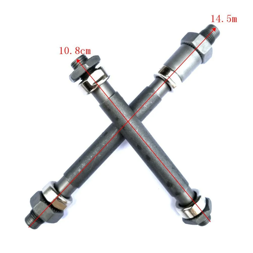 Juego de brochetas de liberación rápida para bicicleta, eje hueco de cubo de rueda delantera y trasera, ultraligero y portátil, piezas de bicicleta de carretera y MTB