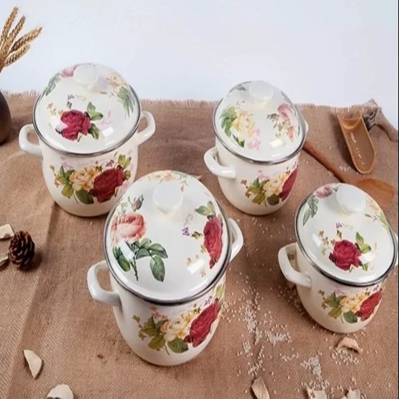 סיר בישול CASSROLE COOKING POT ENAMEL KITCHEN UTENSIL כלי בישול קרמיקה סיר בישול קרמיקה כלי בישול מרק