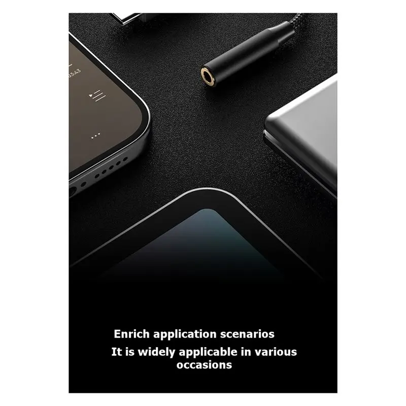 JABS-휴대용 DAC 디코딩 증폭기 USB C-3.5Mm 오디오 어댑터(전문 4단계 EQ 튜닝 포함) Hifi 디지털 디코딩