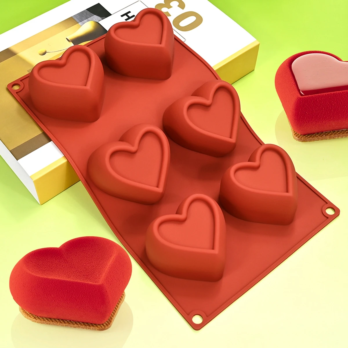 

Форма для торта в форме сердца на День святого Валентина, инструмент для украшения тортов