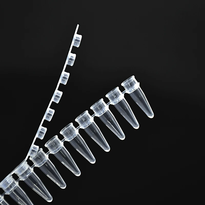 PCR Tubes 0.2ml Thin Wall PCR 12- Centrifuge Tube Strips Wiith Caps For Agarose Gene Experiment 200/PK ( 12/row )