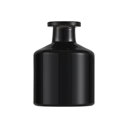 Elegant Glass Reed Diffuser Bottle - 50ml Home Fragrance Container (BK)