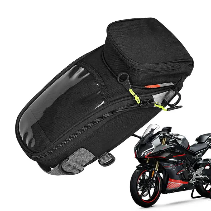 Strong Magnetic Motorcycle Tank Bag Men Motorbike Saddle Single Bag Touch Screen For Phone Large Capacity motorcycle backpack tank bag oil fuel tank bag saddle side saddle bag motorcycle screen for phone gps accesorios para moto