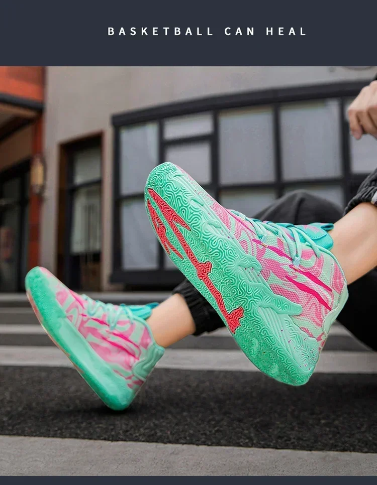 2025 Basketball Shoes for Men Cushioning Basketball Sneaker Women Kids High-top Outdoor Sport Sneakers Breathable Athletic Shoes