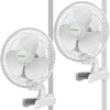 AeroWave A6 Grow Tent Clip Fan, Patented Portable Auto Oscillating Fan 6" with 2-Speed, Strong Airflow but Low Noise 1