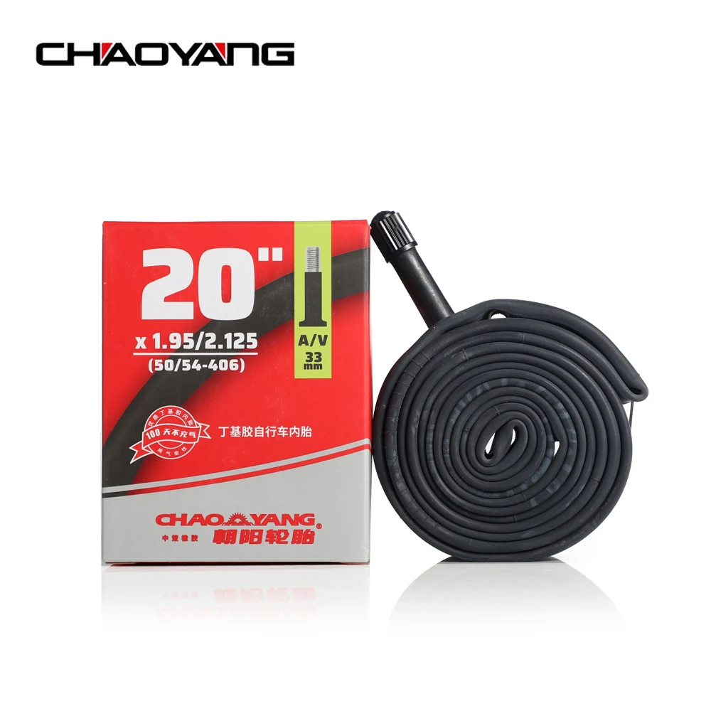 CHAOYANG Camera D'Aria Per Fat Bike 20x4.0-4.9 – Valvola Presta 33mm, Copertoncino Resistente E Affidabile Per Bici Da Fuoristrada, Adulto, Nero - 6