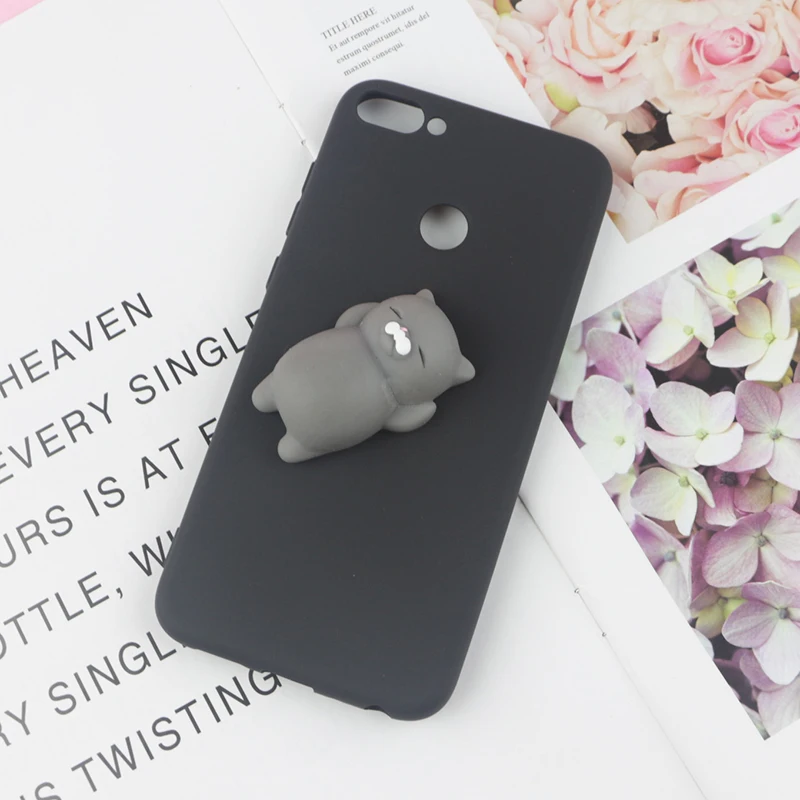 Squishy 3D Cat Toy Phone Case with Funny Foot Design