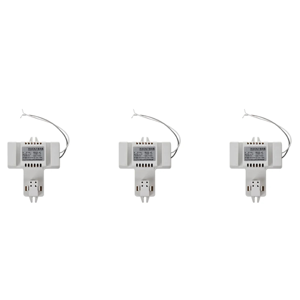 

3X White Plastic Shell 4 Pin 2D Tube Bulb Fluorescent AC 220V 0.19A 38W