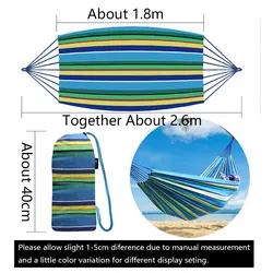 Deluxe Outdoor Camping Hammock - Comfortable Hanging Chair for Adults (Blue)