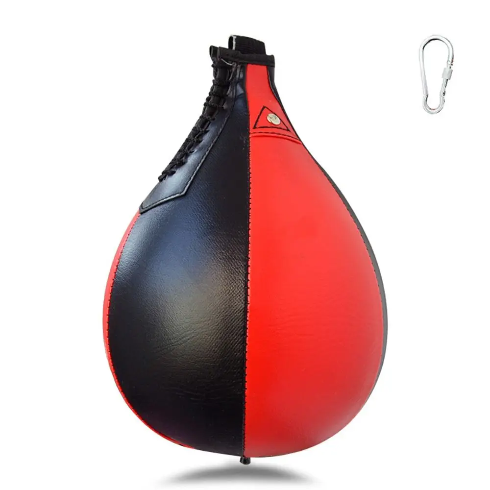 Borsa Da Boxe In Pelle Resistente Muay Thai Heavy Duty Speed Reflex Bag Boxe Mma Fitness Fighting Hanging Punching Ball