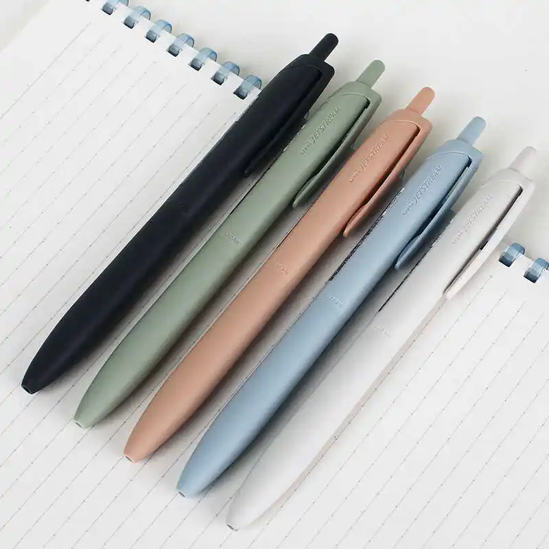 Uni Lite Kugelschreiber, japanisches Briefpapier, 0,5/0,7 mm, schnell trocknende Tinte, Gel, Stylo, geringe Reibung, super glattes Schreiben, Drücken Sie den Ölstift – Detail 8