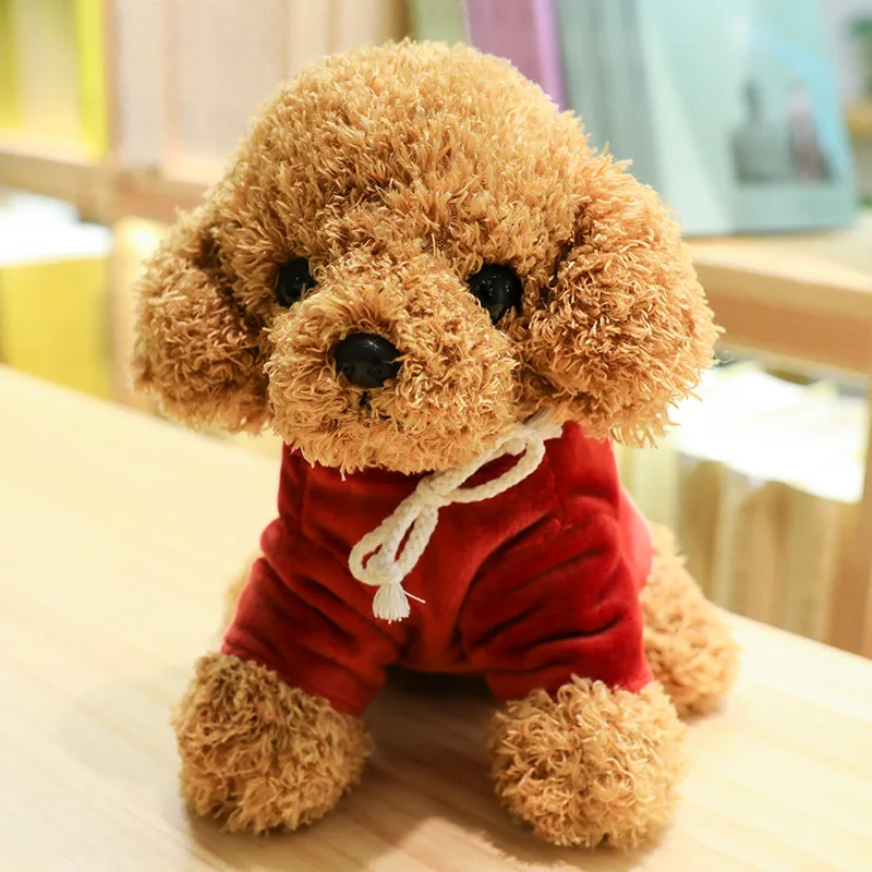 

25cm Soft Realistic Teddy Dog Plush Toy Funny Simulation Stuffed Little Puppy Dolls Lovely Birthday Gift for Baby Kids Girls