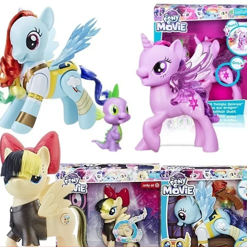 

Hasbro My Little Pony The Movie Action Figure Flip Whirl Pirate Rainbow Dash Singing Songbird Serenade Doll Girls Birthday Gifts