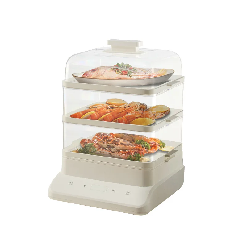 18L Large-capacity Multi-functional Household Electric Steamer for Cooking Steamer Cooker All-in-one Three-layer Food