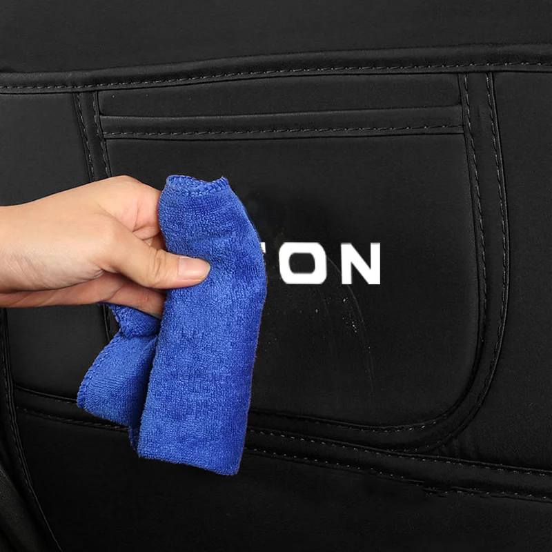 Leather Car Seatback Protector Pad Auto Backseat Anti-Kick Mats for Seat Leon Mk2 Mk1 Mk3 Ateca Children Auto Anti-Dirty Cover