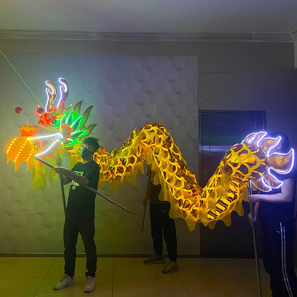 

LED dragon dance light show props Chinese dragon dance lion dance traditional festival performance glow-in-the-dark dragon