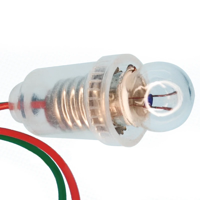 Lamp Holder Lamp Bulb Holder Lamp Base LED Lamp Base 2/10PCS E10/E12 Lamp Holder With Wire Small Lampholder E10 E12 Base Teaching Instrument Experiment Wire Length 20cm