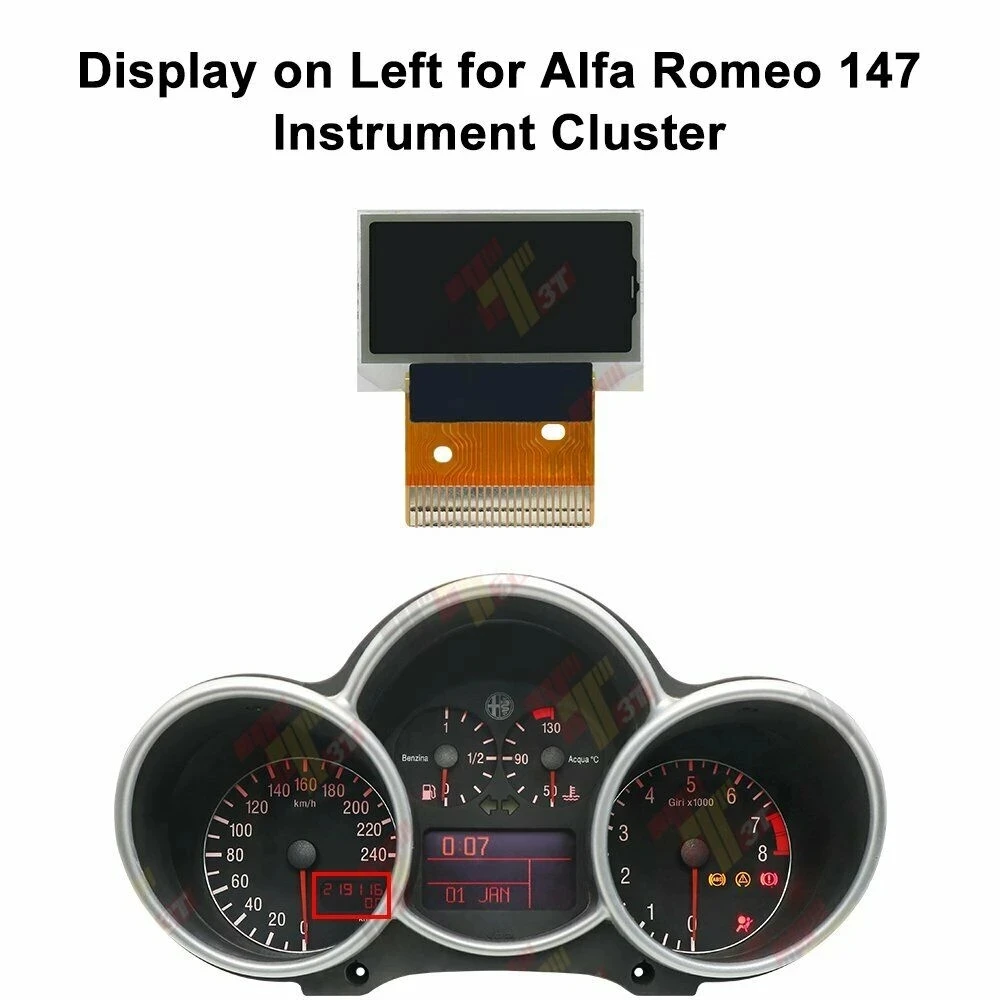 Lcd Cruscotto Per Display A Sinistra Per Quadro Strumenti Alfa Romeo 147