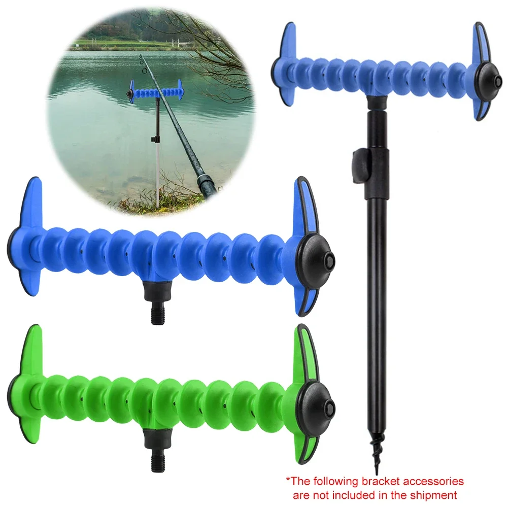 Big Fishing Rod Holder Feeder Rod Rest Head Plastic Carp Fishing Pole Bracket Adjustable for Universal Holder Rack Accessories