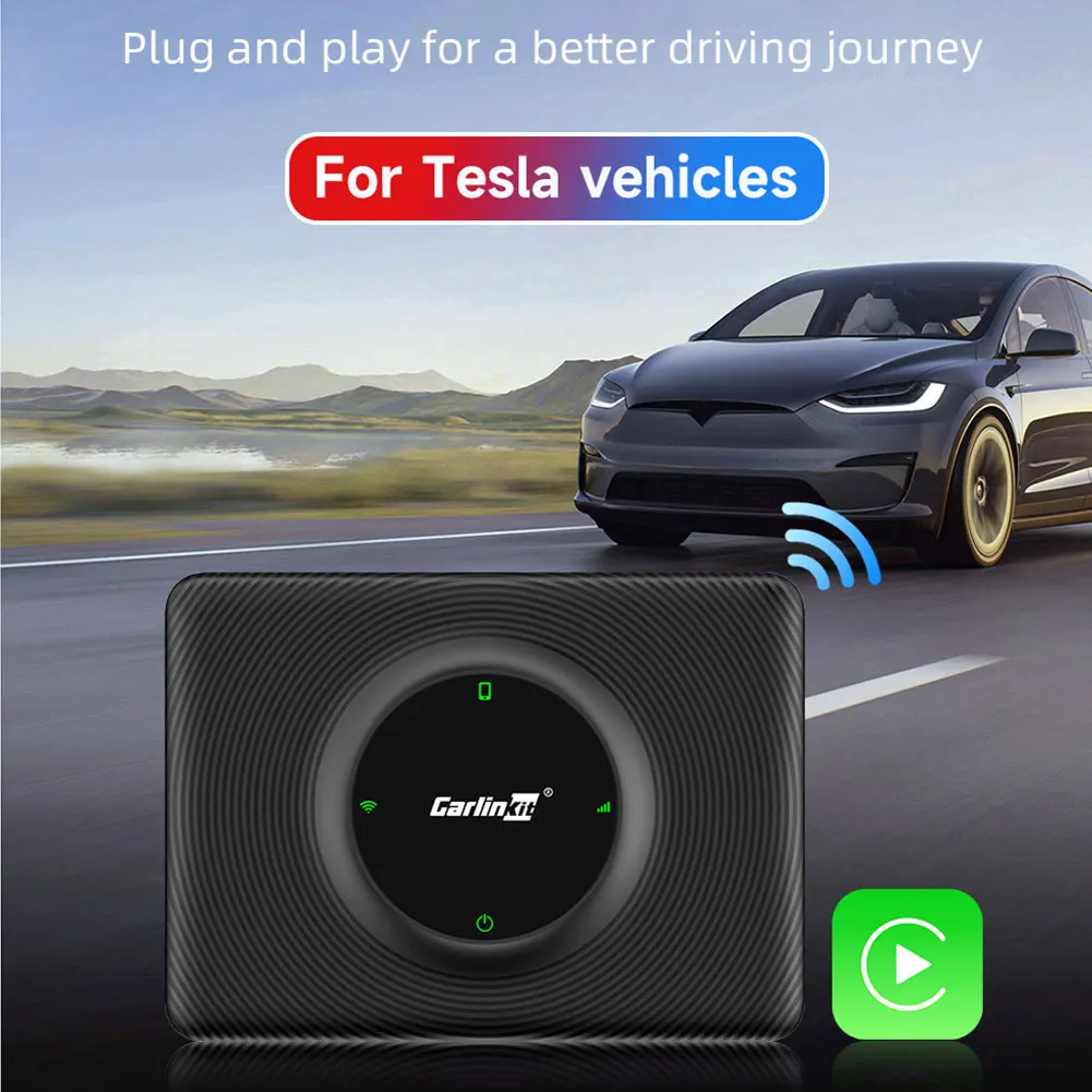 Carlinkit T2C Carplay Wireless Box WiFi Bluetooth Adapter For Tesla Model.  2.4G+5Ghz OTA Online Upgrade Apple CarPlay Dongle - AliExpress