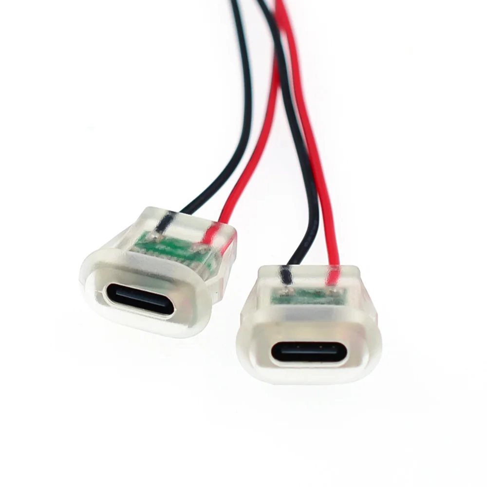 Waterproof USB-C Charging Socket with LED Indicator