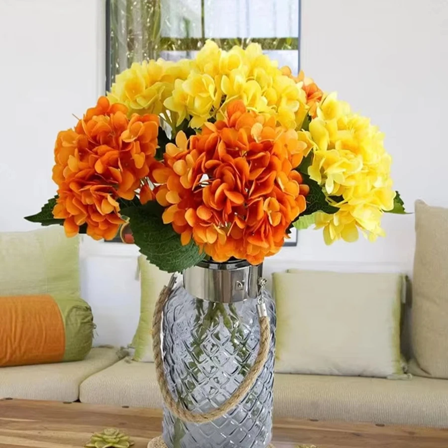 Artificial flowers silk hydrangea 1/3pcs wedding decoration bridal accessories home DIY bouquet