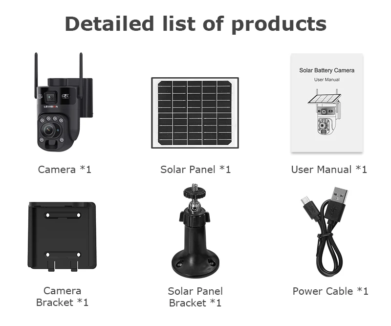 6K 12MP 4G SIM Solar Security Camera 60X ZOOM Dual Lens 360° View Outdoor WiFi I