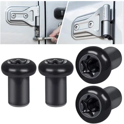 4 PCS Door Hinge Nuts For Jeep Wrangler JK JKU JL JLU Sports Sahara Freedom Rubicon Gladiator JT 2/4-Door 2007-2021