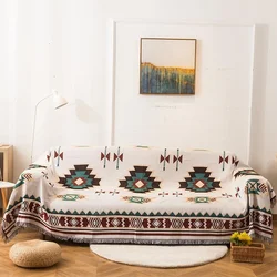 Boho Bed Blanket Geometry Aztec Baja Blankets Ethnic Sofa Cover Slipcover Decor Throw Wall Hanging Tapestry Rug Cobertor