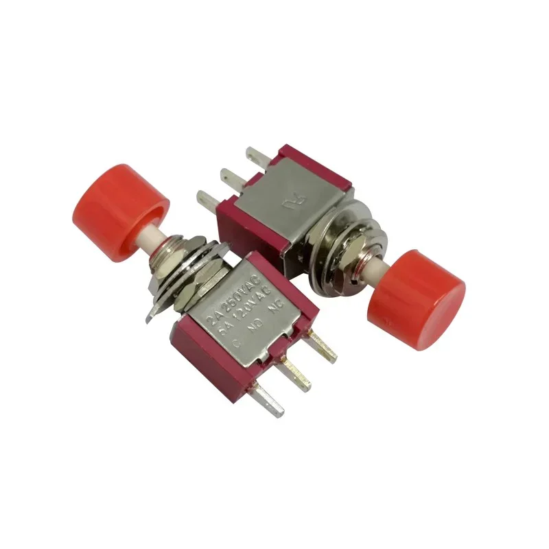 6MM 3Pin C-NO-NC DS-612 Mini Momentary Automatic Return Push Button Switch ON-(ON) 2A250VAC/5A120VAC 5/20/100PCS push button switch