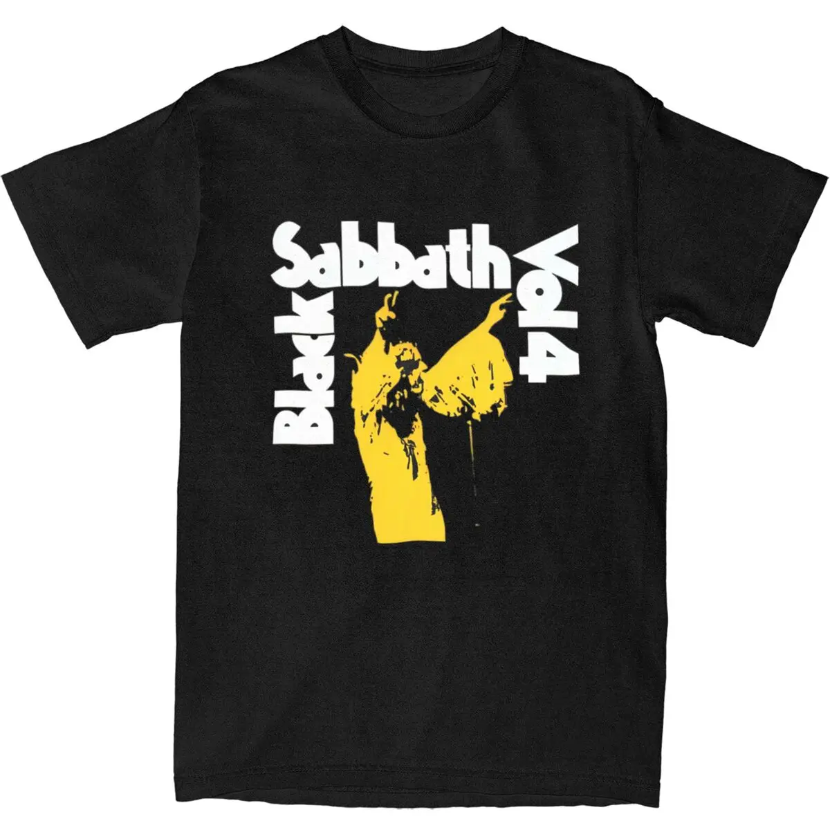 Men Women 2024 Black Cool Sabbaths T Shirt 100% Cotton Printed Tee Shirts Rock Band Top Clothing 2