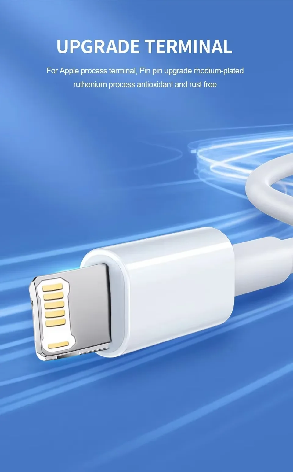 الأصلي 20 واط PD USB نوع C إلى الإضاءة كابل شاحن س...