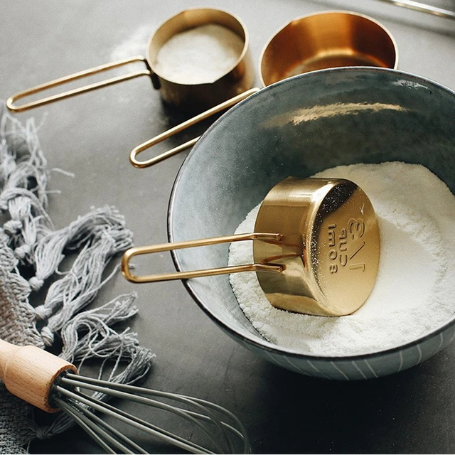 Measuring Cups And Spoons Gold Pumpkin And Purple