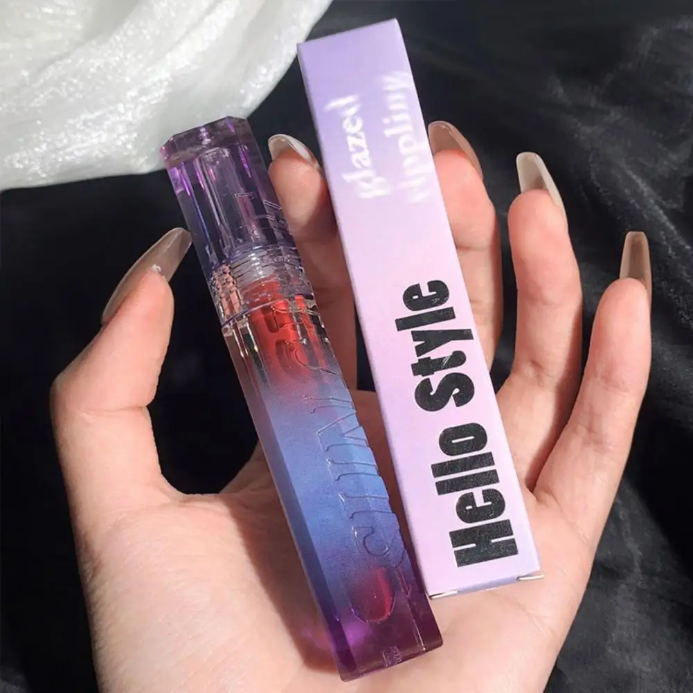 

4g Lip Glaze Healthy Glass Clear Liquid Lipstick Smooth Long Lasting Lip Gloss