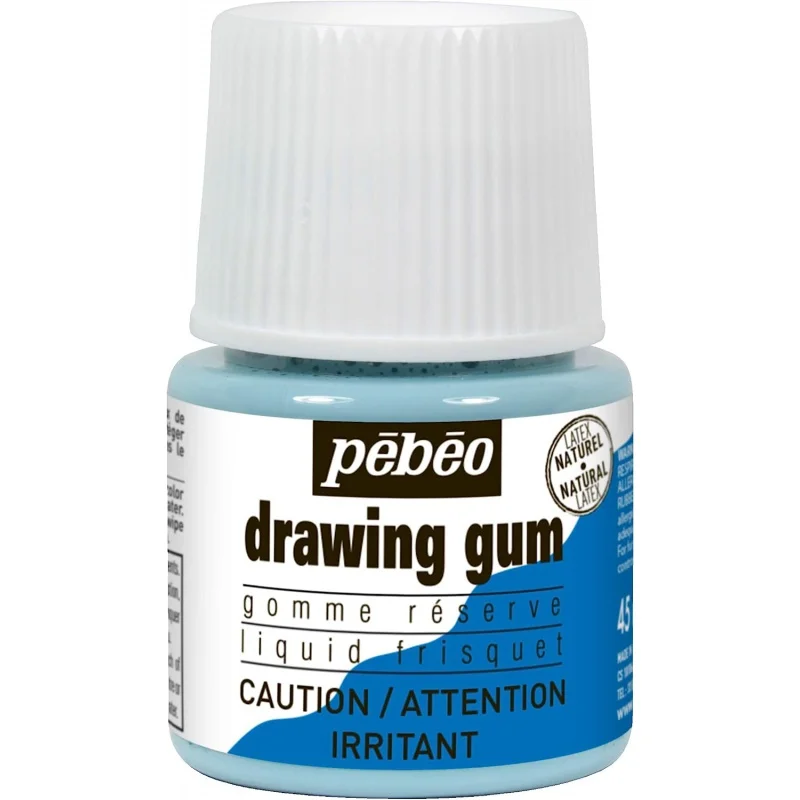 Masking Fluid Pebeo Easy Peel Liquid Latex Masking Fluid Drawing Gum Dries Quickly For Ink Watercolor Gouache Crafts Supplies-45ml Bottle masking fluid